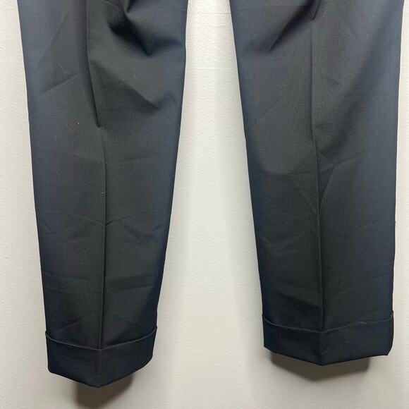 Ann Taylor Women's Black Dress Pants Straight Leg Size 12 Cuffed Office Career - Picture 6 of 10